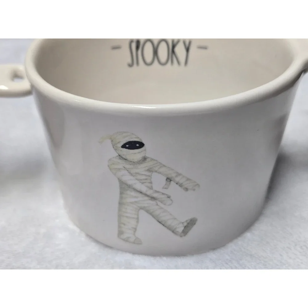 Rae Dunn Halloween Measuring Cups Set of 4 Witch Dracula Frankenstein Mummy